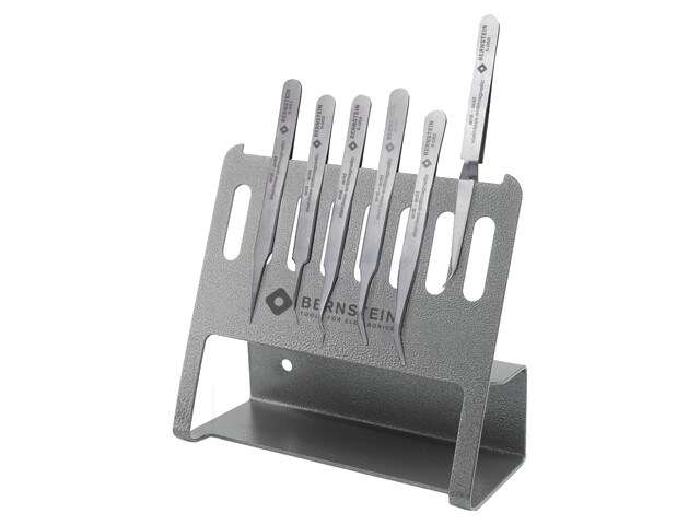 Set: pincetten; voor precisiewerk; 6st. Set: pincetten; voor precisiewerk; 6st.